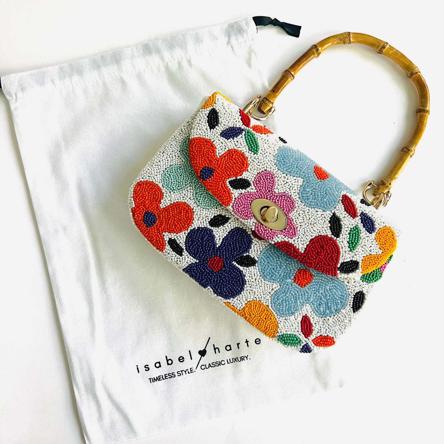 Flower Power Beaded Purse