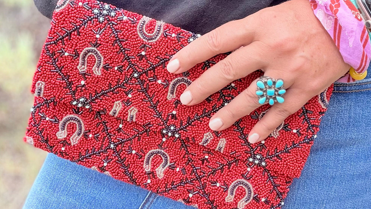 Kismet Horseshoe Bandana Clutch