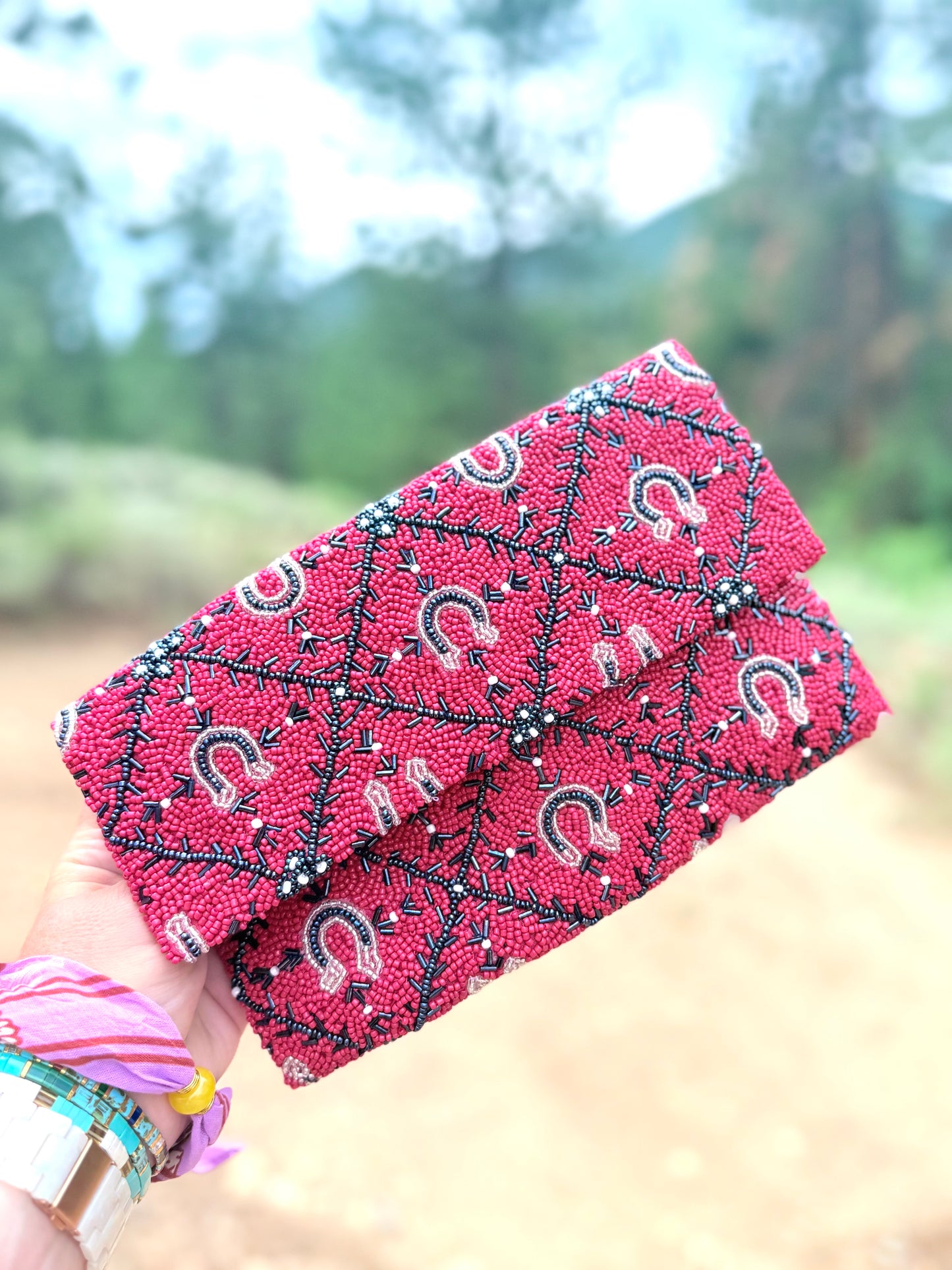 Kismet Horseshoe Bandana Clutch