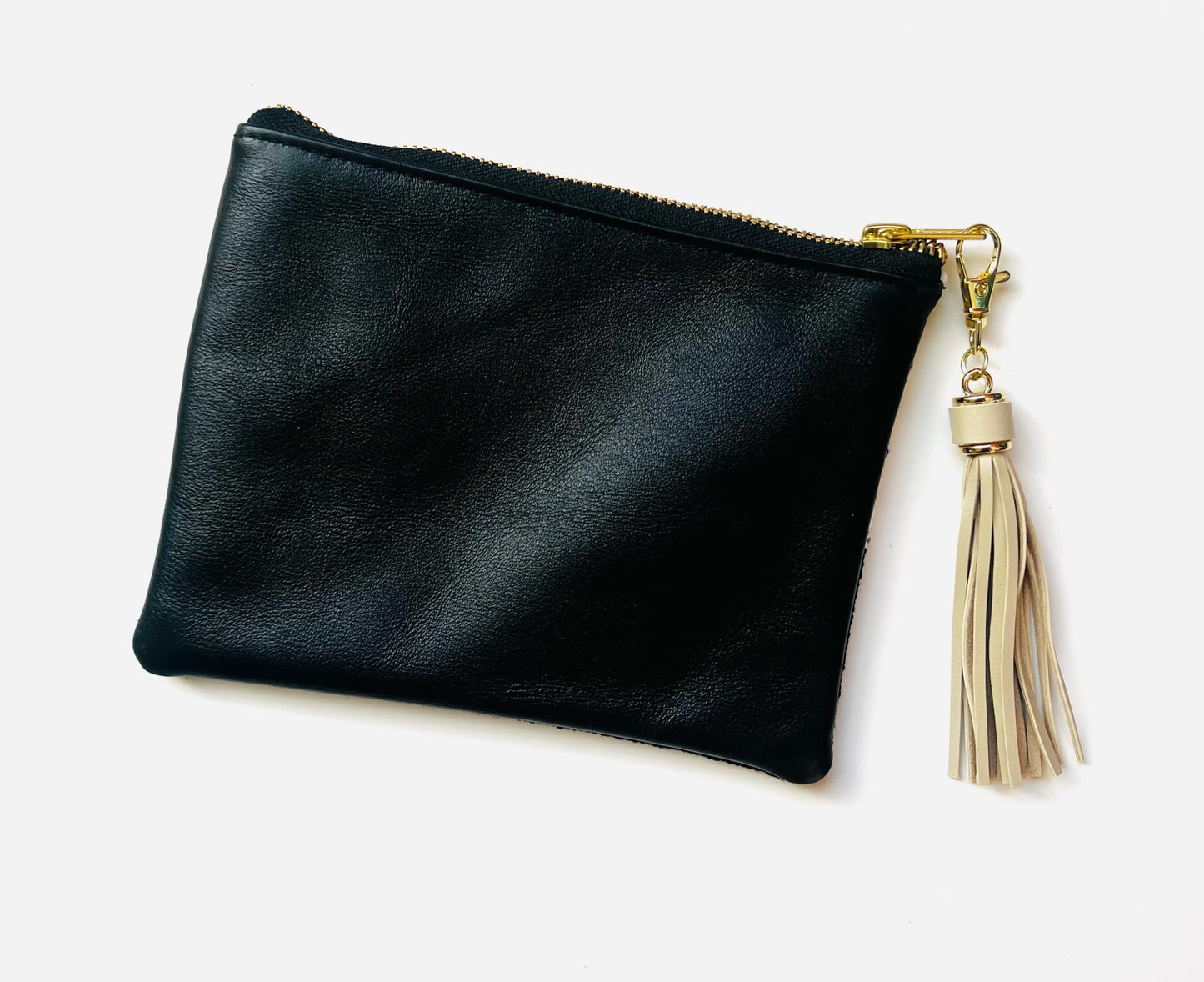 Pink Snakeskin Needlepoint Clutch