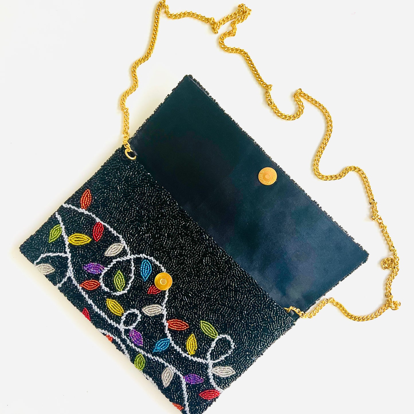 String of Lights Beaded Clutch